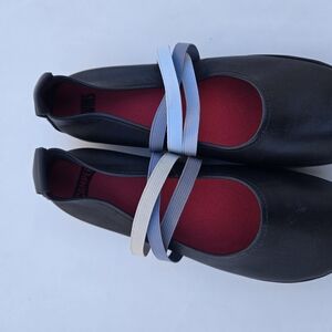 CAMPER NEW...Stylish Black Women's Shoes with Elastic Straps